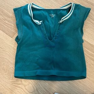 Urban outfitters go for gold, out from under top in green, size M/L